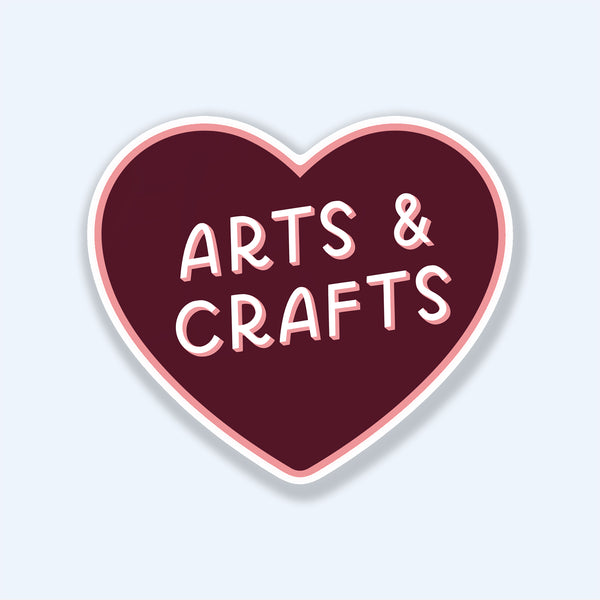 Arts & Crafts Heart Sticker