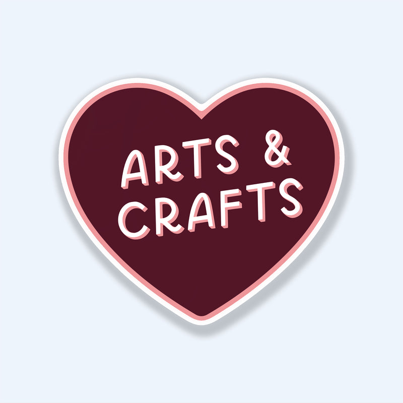 Arts & Crafts Heart Sticker