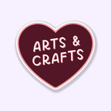 Arts & Crafts Heart Sticker