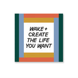 Wake + Create Sticker