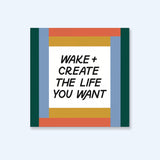 Wake + Create Sticker