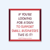 Support Small Business Sticker
