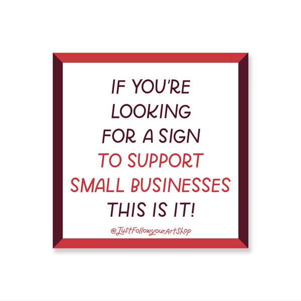Support Small Business Sticker