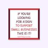 Support Small Business Sticker