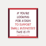 Support Small Business Sticker