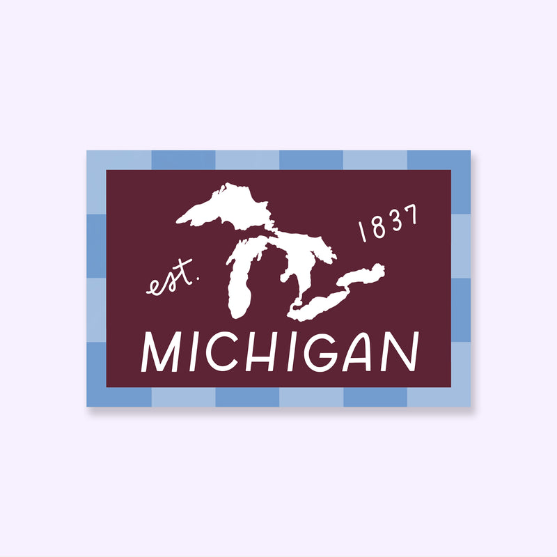 Michigan Est 1837 Sticker