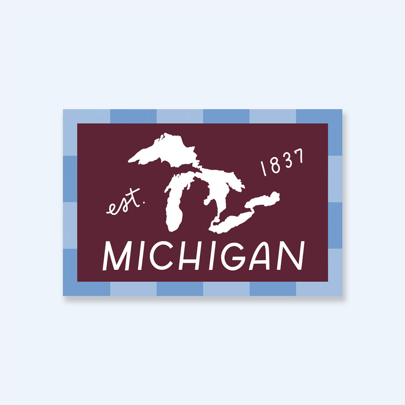 Michigan Est 1837 Sticker