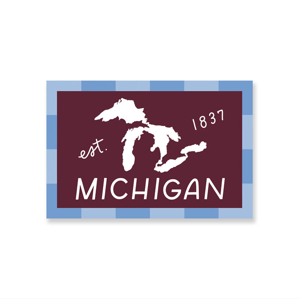 Michigan Est 1837 Sticker