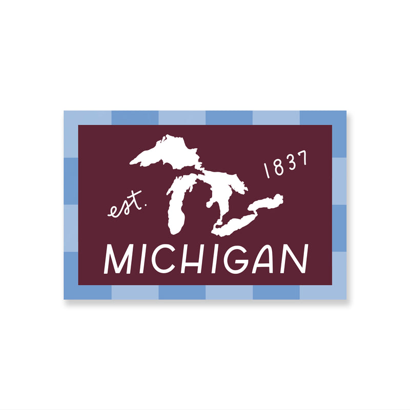 Michigan Est 1837 Sticker