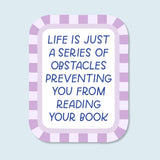 Reading Books Obstacles Funny Sticker