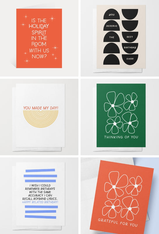 New clever greeting cards from Just Follow Your Art