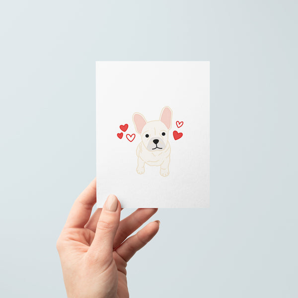 French Bulldog Love Card