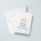 Happy Birthday Rainbow Card