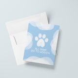 All Paws Go To Heaven Pet Sympathy Card