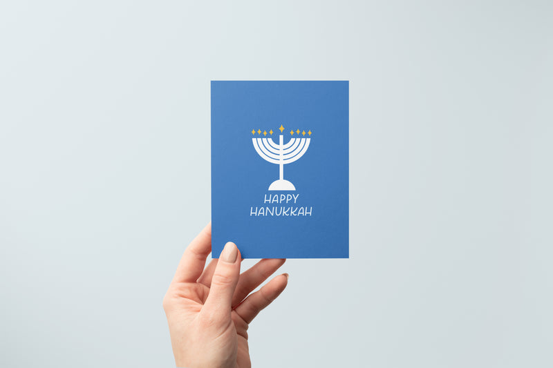 Happy Hanukkah Holiday Greeting Card