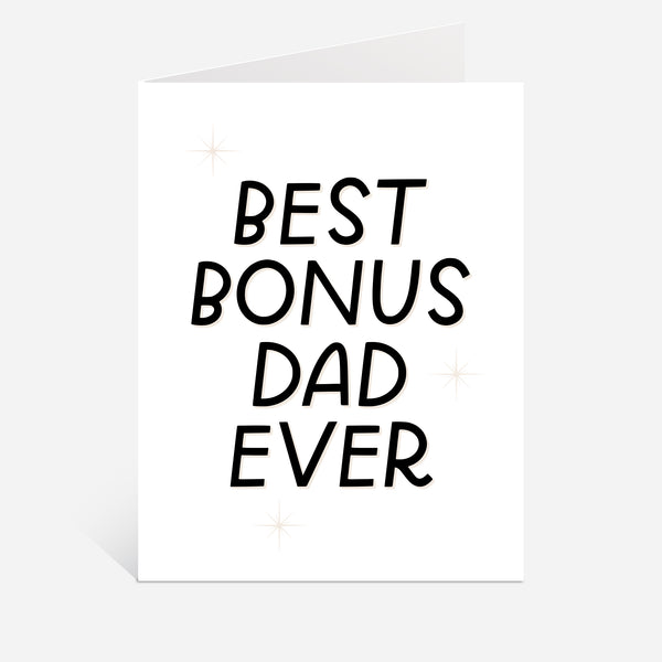 Best Bonus Dad Ever Card