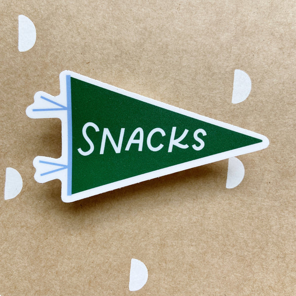 Snacks Pennant Sticker